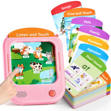JoyCat Kids Learning Tablet, 156 Pages Tap-to-Read Flash Cards