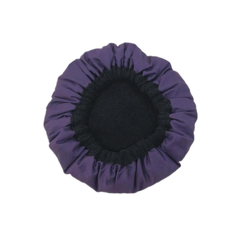 Purple Microwaveable Flaxseed Heat Cap For Deep Conditioning, Cordless Reusable Thermal Hair Cap