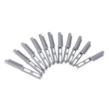 Grey Hollow Perm Rods 12 Pack ClipOn Hair Curlers for Even Curl Formation 8cm Salon Styling