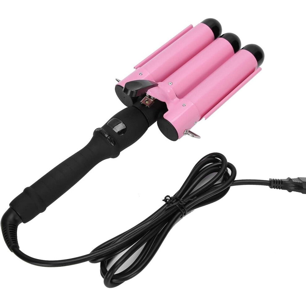 Triple Barrel Curling Iron 28mm Hair Waver with 14Level Heat Control and PTC Rapid Heating for Beach Waves