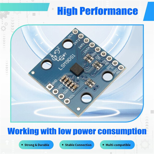 GY-LSM9DS1 LSM9DS1 Nine-Axis Electronic Compass Compass Acceleration Gyroscope High-Precision Sensor Module 2