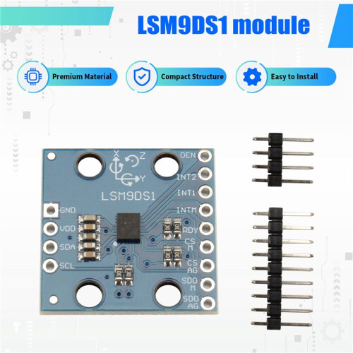 GY-LSM9DS1 LSM9DS1 Nine-Axis Electronic Compass Compass Acceleration Gyroscope High-Precision Sensor Module 1