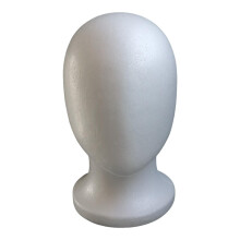 Foam Mannequin Head for Wig Styling and Display, Lightweight Stable Design, Reusable Salon Tool 10.64x5.99 Inches
