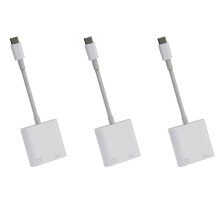 3X Type C OTG Ethernet Adapter USB C to RJ45 Ethernet LAN Wired Network Converter 100Mbs for Type C Mobile Phone Tablet