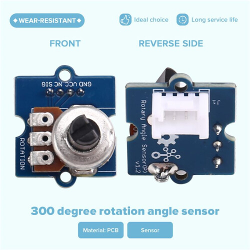 Grove - 300 Rotary Angle Sensor Potentiometer Module for  ,for Raspberry Pi ,DIY Electronics ,Robotics Projects 2