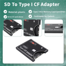 to Type I CF Adapter SDHC SDXC MMC to Standard Compact Flash Type I Thin Memory Card Converter Cardreader for Camera
