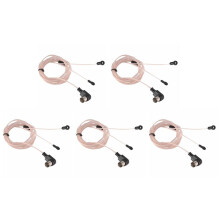 5X FM Broadcast Antenna 75 Ohm Dipole Indoor T Antenna Aerial Male F-Type Connector Transmitting FM Antenna