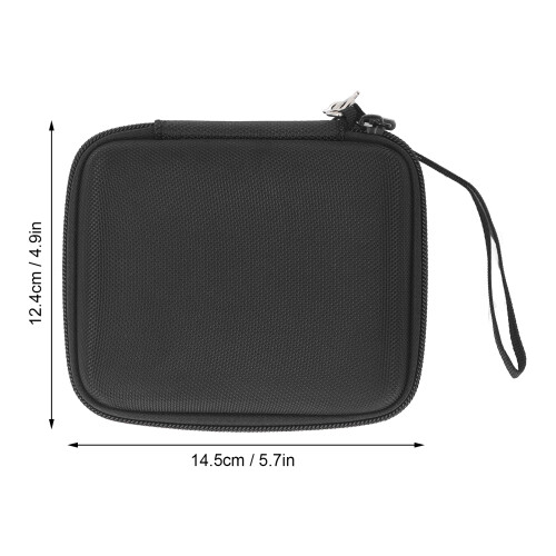 Nylon EVA USB Flash Drive Case 26 Slots, Black 14.5x12.4cm 1