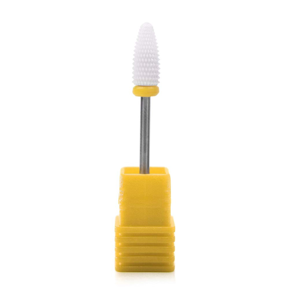 Ceramic Nail Drill Bit Large Barrel for Cuticle and Gel Removal 3/32' Electric Nail File Bit