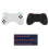 RGB Tablet Controller Wireless Handle for  Game  Joystick for PS3 PS4 Android IOS Gamepad White 5