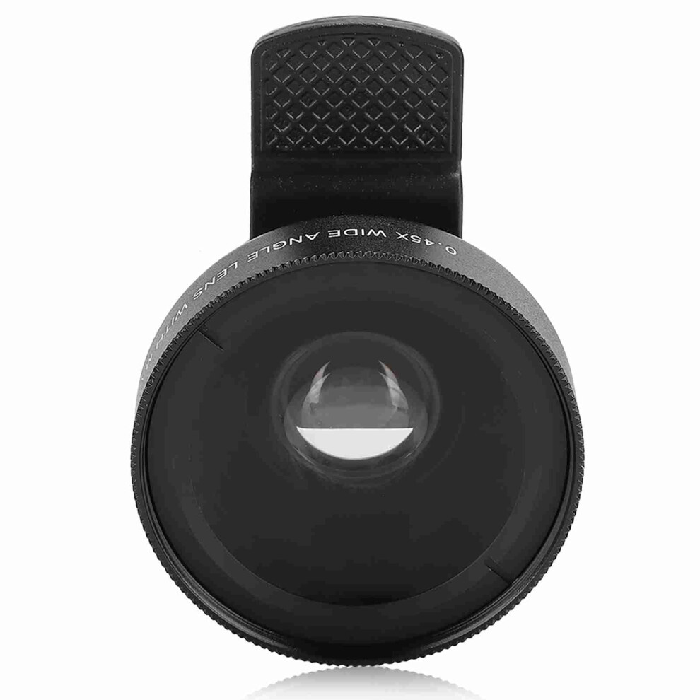 0.45X Wide Angle And 12.5X Hd Macro Lens For Smartphone Photography, Clipon Aluminum Design With Case 9174973157410