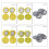 Coperchio per germogli ABS 90/100 mm giallo/verde/grigio 7