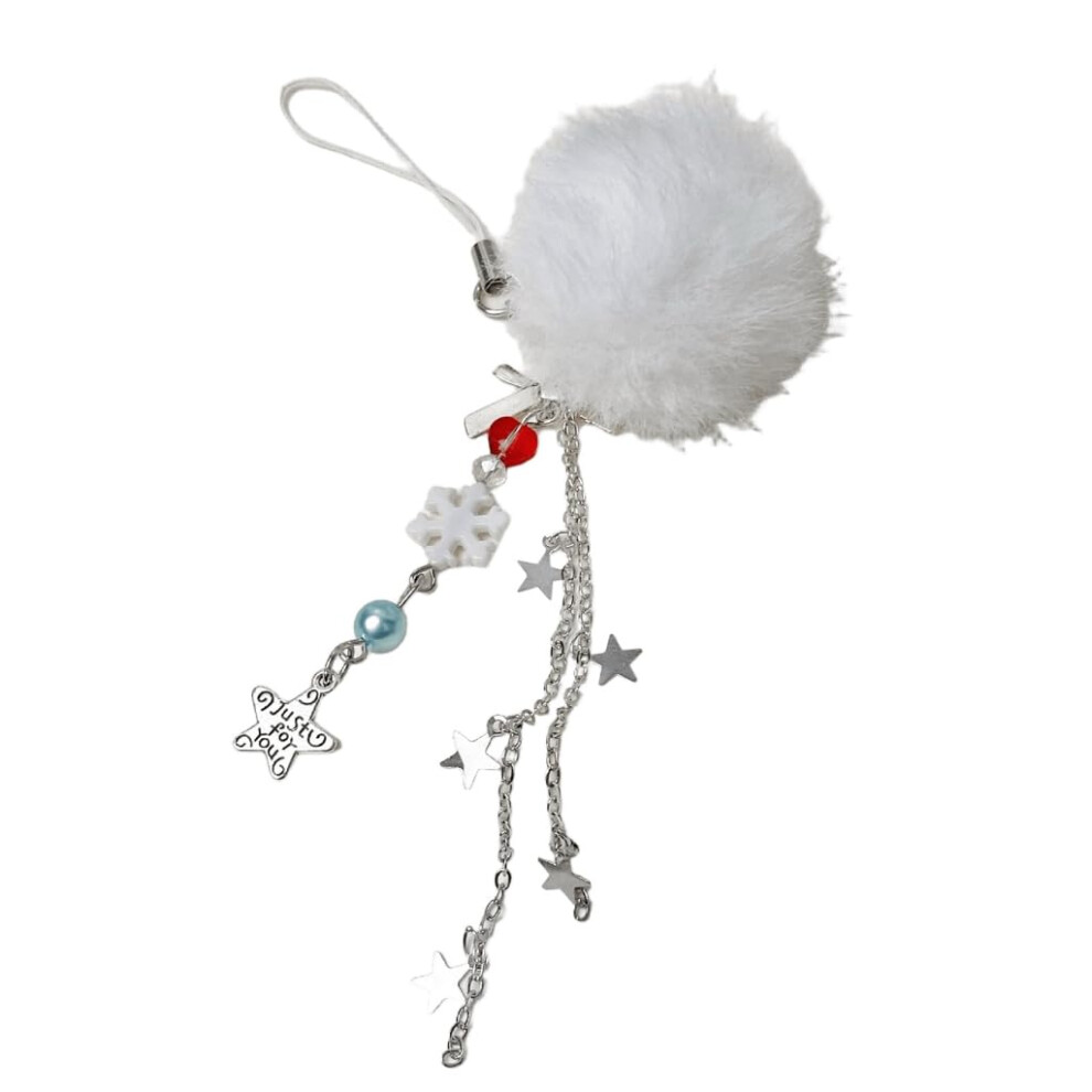 Christmas Phone Charm With Snowflake Design, Winter Phone Strap And Holiday Cellphone Lanyard 9174973157472