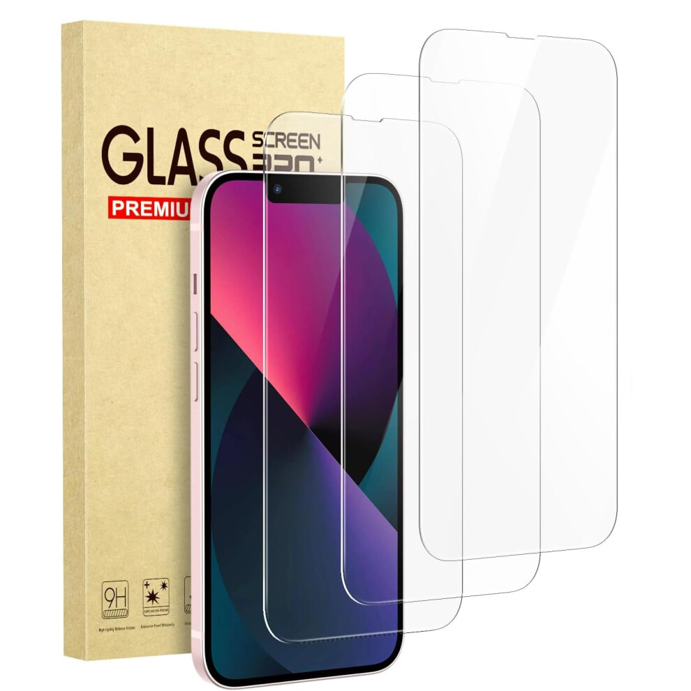 3 Pack Screen Protector For Iphone 13 With Camera Lens Protection, Scratchresistant Tempered Glass 9174973157618