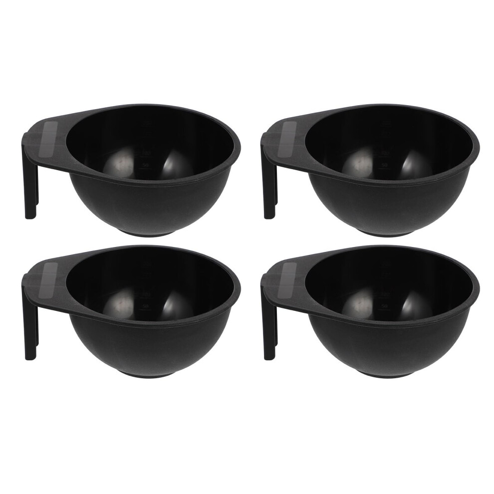 Hair Dye Mixing Bowl Set with Handles, Reusable Plastic Tint Bowls for Salon and Home Use