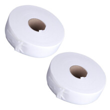 2X 100 Yards Enthaarungsmittel Papier Haarentfernung Nonwoven Wachs Streifen Papier Waxing Rollen(Weiss)