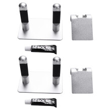 4X Hair Dryer Holder Wall Mount Compatible with Hair Dryer, 304 Stainless Steel Hair Dryer Storage Organizer