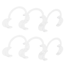 6 Pieces Levres Dentaires Autoclavables Blanchissant La Levre & Ecarteur de Joue Ouvre-Bouche Dentiste Repeter L'Utilisation, M