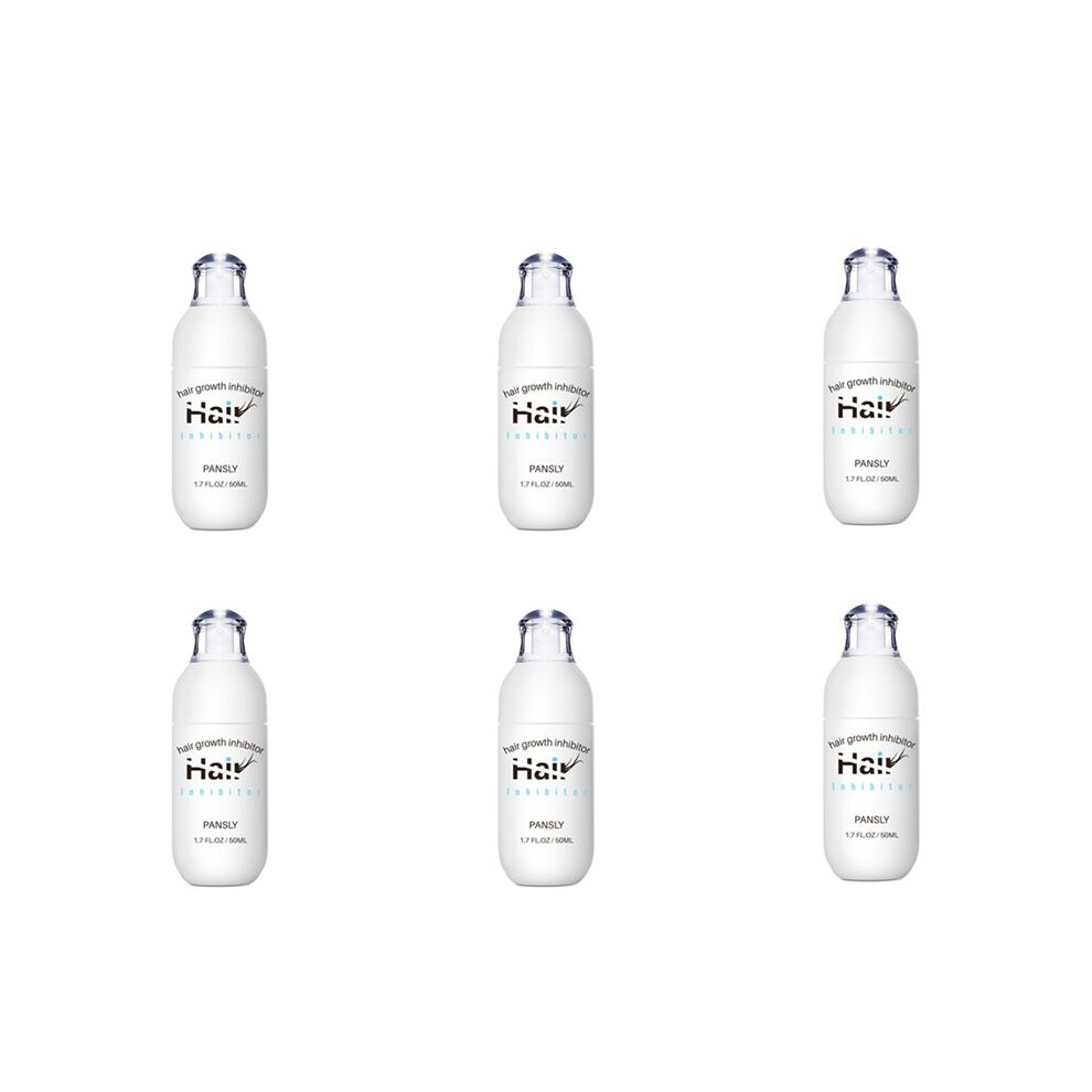 6X PANSLY Hair Growth Inhibitor Facial Removal Cream Spray Beard Bikini Intimate Face Legs Body Armpit Painless 50Ml