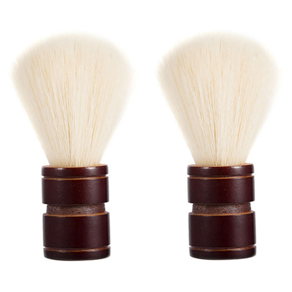 2X  Pure Badger Hair Shaving Brush Wood for  Double  Safety Straight Classic Safety  Brush