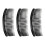 6 Pezzi Plastica 24 Denti Combs per Lady Nero 1