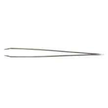 5X Silver Tone Stainless Steel 3.5 Inch Length Tweezer for Eyebrow