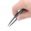 30PCS Precision Tweezer Set Plastic Anti Static Tool Kit Size 1/2/3/5/6/8(Black) 7