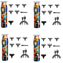 4X Tondeuse à Cheveux de Barbier Rechargeable Graffiti Machine de DéCoupe de Finition ÉLectrique Tondeuse à Barbe Rasoir