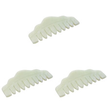 3X Traditional Nature Jade Comb Massage Spa Acupuncture Therapy Trigger Point Treatment Gua Sha Board