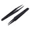 24 Pcs Black Plastic Electronic Pointy Tip Anti-Static Tweezers 3