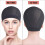 12 Pcs Wig Cap for Wig Making Elastic Dome Mesh Wig Cap Women's Front Lace Wig Black 6