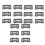 18 Pcs Ceramic Blade Ceramic Replacement Cutter ,28 Teeth Ceramic Clipper Blade Replacement Cutter 2-Hole Clipper,Black 1