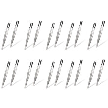 20 Peças de Pinças de Borracha com Ponta de Borracha Pvc Silicone Pinças de Precisão de LaboratóRio Industrial Hobby Artesanato Pinças
