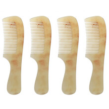 4X Professional Beauty Ox Horn Hair Comb Brush Spa Massage Salon