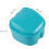 4X  Denture Case, Denture Cup with Strainer, Denture Bath Box False Teeth Storage Box with Basket Net Holder 3