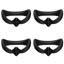 4X Eye Pad for 4 Silicone Replacement Face Mask Protective Case Anti-Sweat Mask VR Glasses Accessories(Black)