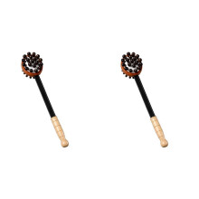 2X Back Knock Massage Handheld Round Back Pounding Massage Hammer Relieve Stress and Fatigue Meridian Massage