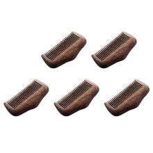 5X Pocket Comb Sandalwood Green Natural Super Narrow Dent Wood Combs Static Lice Beard Comb Hairstyle Sandalwood Comb