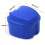 5X Dark  Denture Case, Denture Cup with Strainer, Denture Bath Box False Teeth Box with Basket Net Container Holder 6
