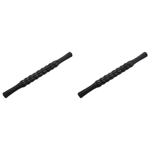 2X Adjustable Gear Muscle Massage Roller Trigger Point Massage Stick Self Myofascial Release Black