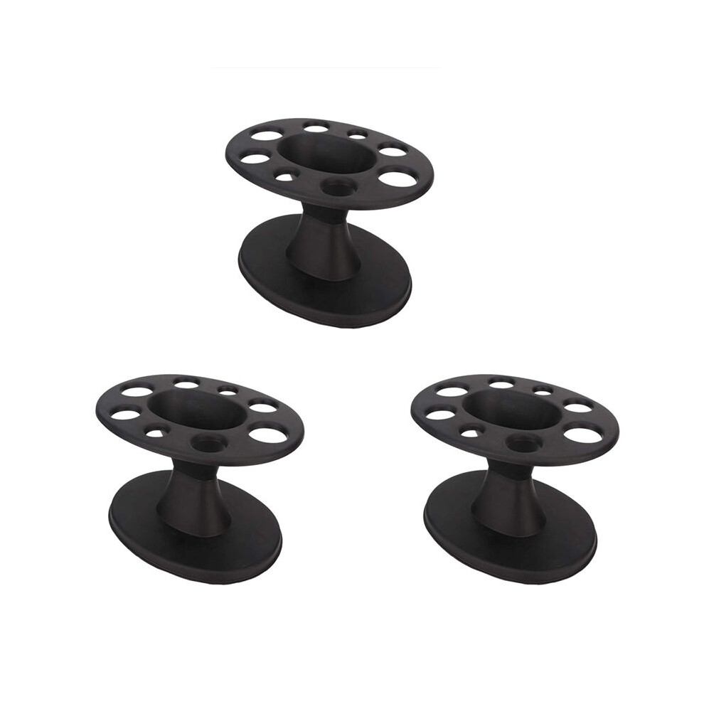3X Hair Brush Holder Round Hair Brush Comb Holder Display Rack Hair Styling Brush Stand Hairdressing Tool Shelf