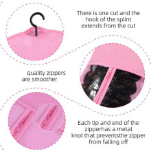 15PCS Hair Extension Holder Wig Storage for Multiple Wigs Holder Wig Bags with Hanger Hair Extension Storage