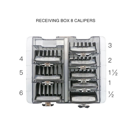 3X Grid Base Storage Box for 8Pcs Hair Clipper Trimmer Limit Comb Guide Comb Barber Tool for  Guide Combs 2