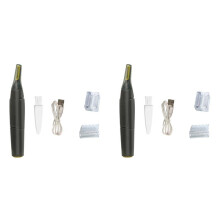 2X Elektrische Neushaartrimmer voor Mannen Draagbare USB Oplaadbare Oor-Neushaartrimmer Professioneel Trimgereedschap