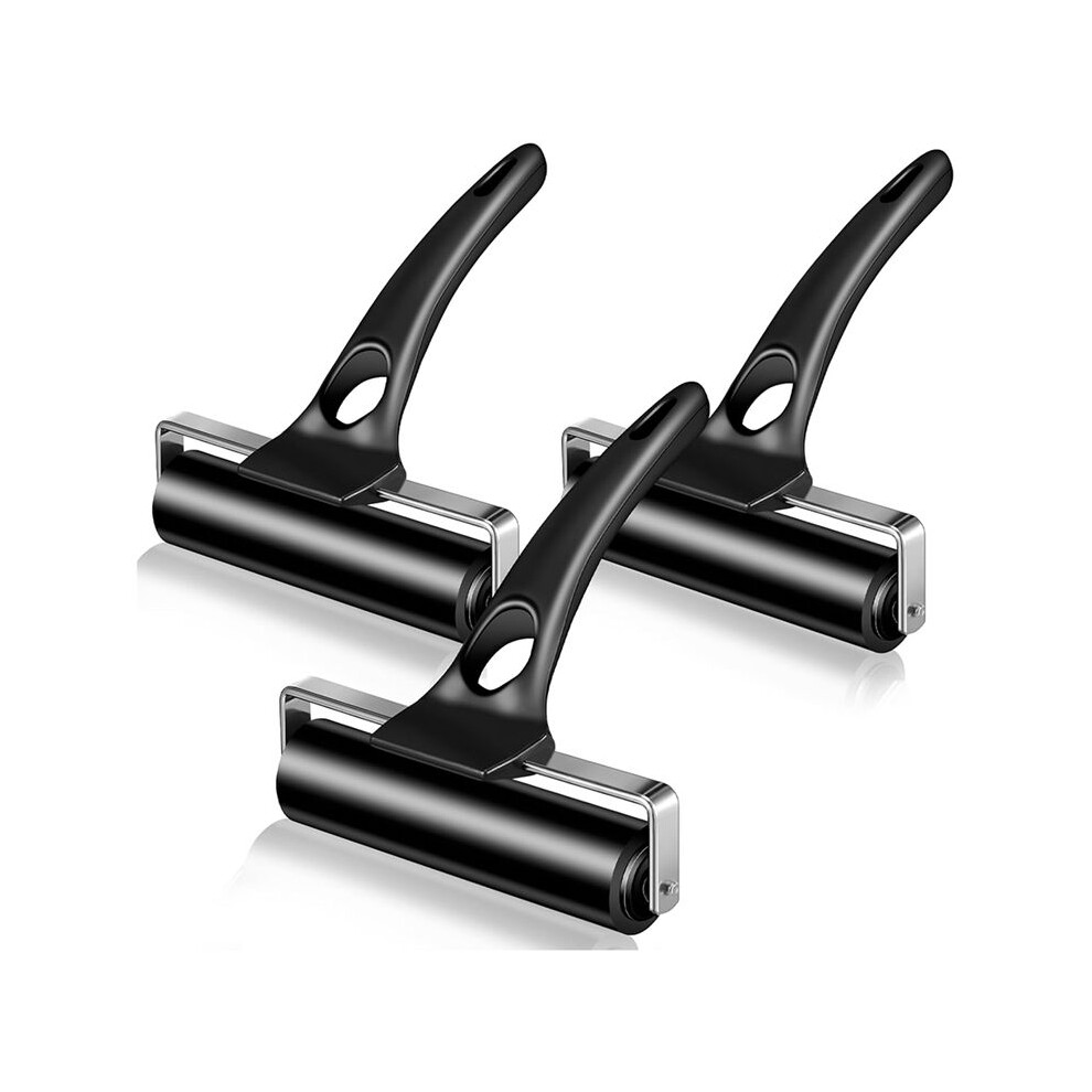 3 Pieces Rubber Roller 4.7 Inch Suitable for Adhesive Printing Ink Block PaperCraft Stamping Machine Wallpaper