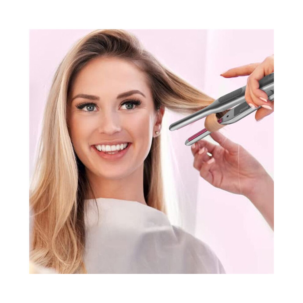 Multi-Functional Hair Curler Hair Straightener Flat Bangs Portable Hair Curling Straightening Styling Tool EU-Plug