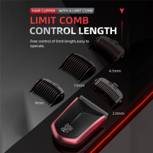 Electric Haircut USB Charging Screen Display Waterproof Design Electric Shaver for Wet/Dry Use