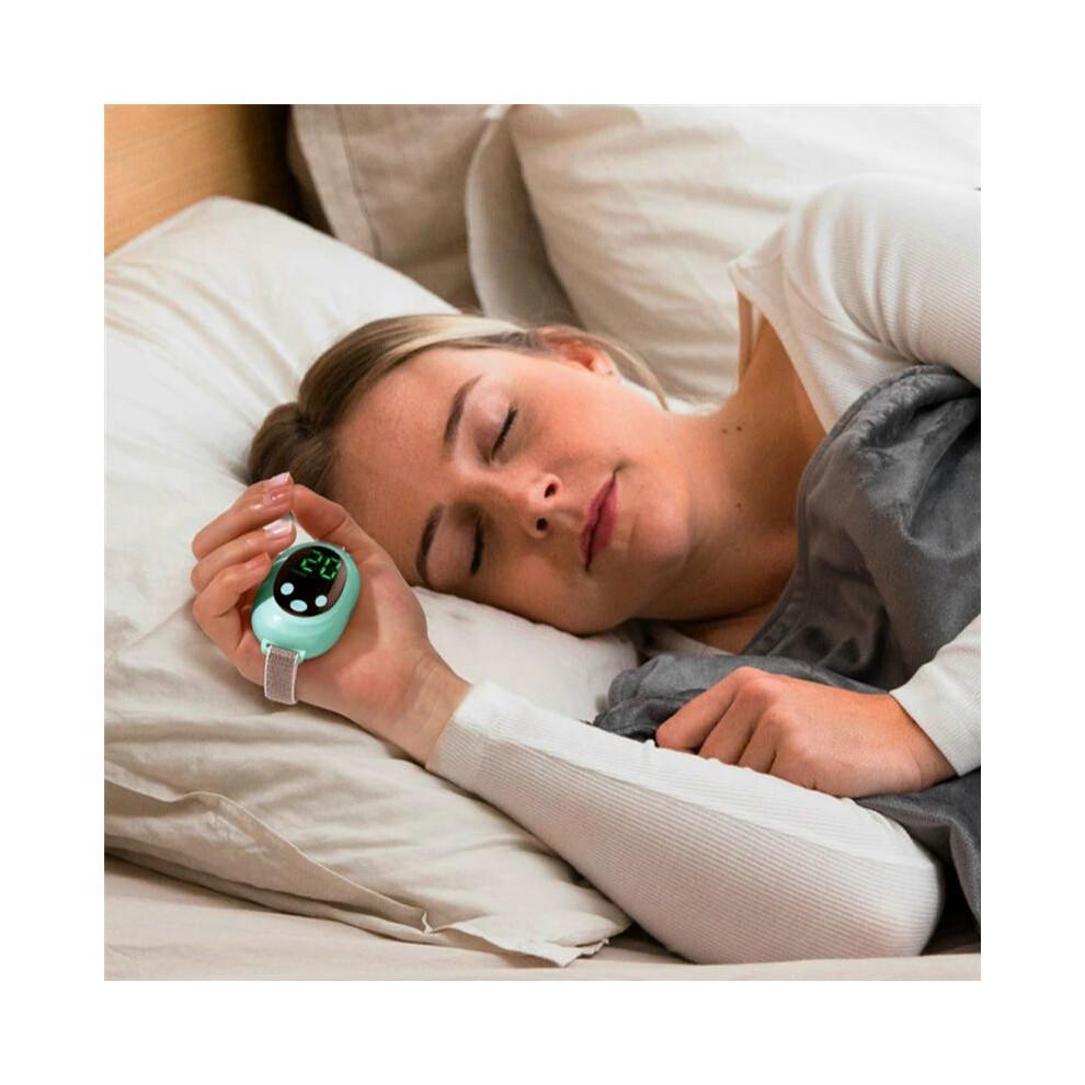 Green Microcurrent Sleep Aid Device Ems Sleep Aid Instrument For Insomnia Stress Anxiety Relief Pulse Massager