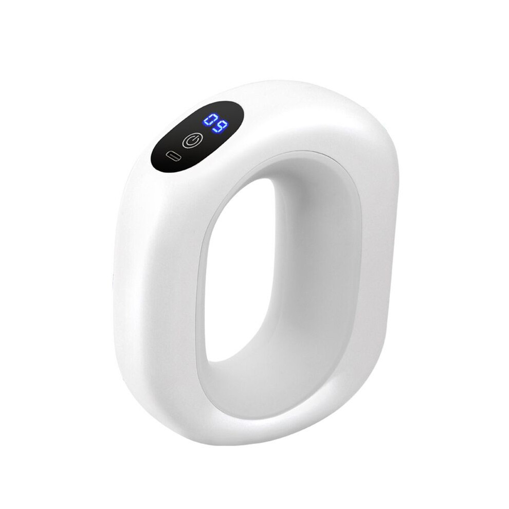 Tauoh White Portable Ring Massager Bundle Vibration Mode Electric Sports Massager Muscle Massage