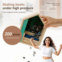 Stress Relief Bookshelf Wood  Study Display Cabinet with Two Cushions Bookshelf Stress Relieving Bookshelf